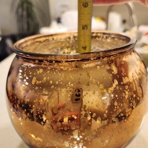 Gold Mercury Glass Decorative  Bowl